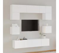 Vidaxl Set de Muebles para TV 8 Piezas Madera Contrachapada 80x30x30 Cm