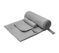 vidaXL Set de Toallas de Deportes 2 uds. Gris oscuro