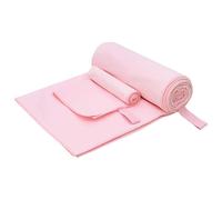 vidaXL Set de Toallas de Deportes 2 uds. Rosa 50 x 30 cm, 200 x 100 cm