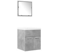 vidaXL Set Gris hormigón 41 x 38.5 x 46 cm