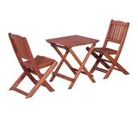 vidaXL Set Mesa y Sillas Jardín Niños 3 Piezas Madera Eucalipto Mueble Niños