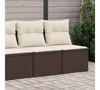 vidaXL Set sofás jardín y cojines 2 pzas ratán sintético acacia marrón