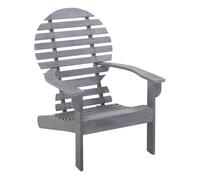 Vidaxl silla adirondack madera maciza de acacia gris
