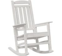 vidaXL Silla colgante para jardín, color blanco, fabricada en HDPE