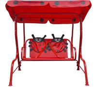 vidaXL Silla colgante para niños, estilo Hollywood, color rojo