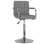 vidaXL Silla de comedor de tela gris claro