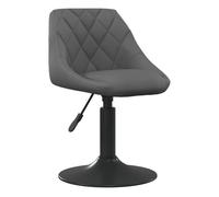 Vidaxl silla de comedor de terciopelo gris oscuro
