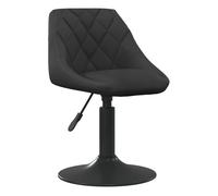 Vidaxl silla de comedor de terciopelo negro