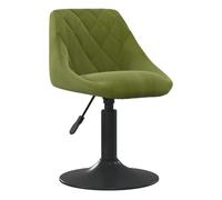 Vidaxl silla de comedor de terciopelo verde claro