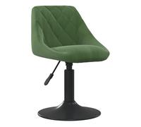 Vidaxl silla de comedor de terciopelo verde oscuro
