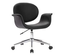 vidaXL Silla de comedor giratoria – Cuero sintético, ergonómica, Blanco/Gris claro/Taupé