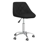vidaXL Silla de comedor giratoria cuero sintético en color Negro/Blanco | cómodas modernas ergonómicas para comedor cocina salón hogar