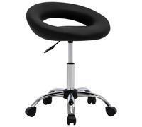 Silla de comedor giratoria, color , tapizada en cuero sintético, marca vidaXL