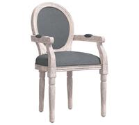 vidaXL Silla de comedor tela gris oscuro 54x56x96,5 cm