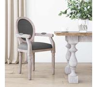vidaXL Silla de comedor tela gris oscuro 54x56x96,5 cm