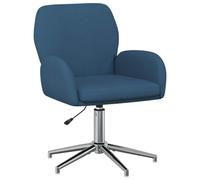 vidaXL Silla de Escritorio giratoria Tela 54 x 58 x 90 cm Azul