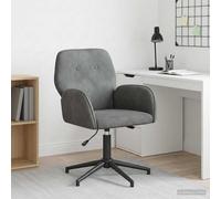 vidaXL Silla de Escritorio giratoria 54 x 55 x 90 cm Gris Oscuro