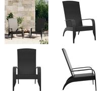 vidaXL Silla de jardín Adirondack, color , de ratán sintético - Silla de jardín Adirondack - Sillas de jardín Adirondack - Silla reclinable - Tumbona