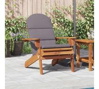vidaXL Silla de jardín Adirondack con cojines madera maciza acacia