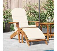 vidaXL Silla de jardín Adirondack con reposapiés madera maciza acacia