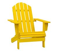 vidaXL Silla de jardín Adirondack madera maciza de abeto amarilla