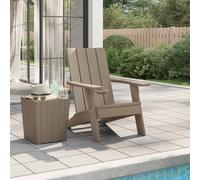 vidaXL Silla de jardín Adirondack marrón claro 75x88,5x89,5 cm