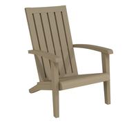 Vidaxl silla de jardín adirondack polipropileno marrón claro