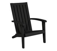 Vidaxl silla de jardín adirondack polipropileno negro
