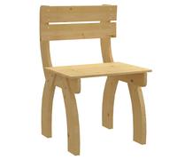 vidaXL Silla de jardín de madera de pino impregnada