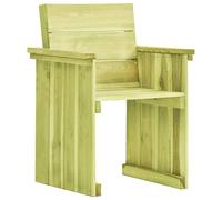 vidaXL Silla de jardín de madera de pino impregnada