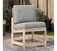 vidaXL Silla de jardín de madera maciza de pino 50,5x55x77 cm