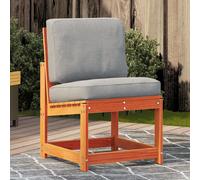 vidaXL Silla de jardín madera maciza de pino marrón cera 50,5x55x77 cm