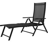 vidaXL: Silla de jardín plegable, aluminio, color
