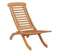 vidaXL Silla de jardín plegable madera maciza de teca 50x90x69 cm