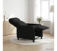 vidaXL Silla de masajes reclinable Negro Tela