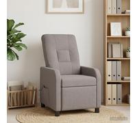 vidaXL Silla de masajes reclinable Topo Tela
