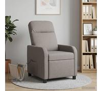 vidaXL Silla de masajes reclinable Topo Tela