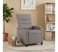 vidaXL Silla de masajes reclinable Topo Tela