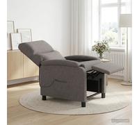 vidaXL Silla de masajes reclinable Topo Tela