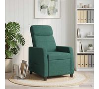 vidaXL: Sillón de masaje y relax, color verde oscuro, tapizado en tela