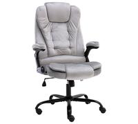 vidaXL Silla de oficina de terciopelo gris claro