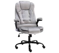 vidaXL Silla de oficina de terciopelo gris claro