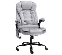vidaXL Silla de oficina de terciopelo gris claro