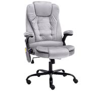 vidaXL Silla de oficina de terciopelo gris claro