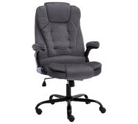 vidaXL Silla de oficina de terciopelo gris oscuro