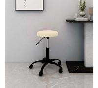 vidaXL Silla de Oficina giratoria de Terciopelo Crema