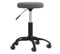 vidaXL Silla de oficina giratoria de terciopelo en color Gris oscuro/Rojo vino tinto/Verde oscuro y más | cómodas modernas ergonómicas para comedor cocina salón hogar
