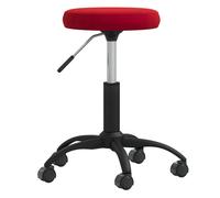 vidaXL Silla de oficina giratoria de terciopelo en color Gris oscuro/Rojo vino tinto/Verde oscuro y más | cómodas modernas ergonómicas para comedor cocina salón hogar