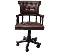 vidaXL Silla de Oficina giratoria marrón