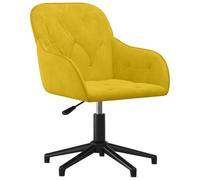 vidaXL Silla de Oficina Giratoria Mueble Tapizada Ordenador Computadora Estudio Escritorio Oficina Despacho Sala Estar Terciopelo Amarillo